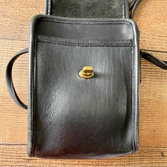 Coach Scooter Crossbody Purse Bag 9893 Black Leather VINTAGE - Picture 5 of 11